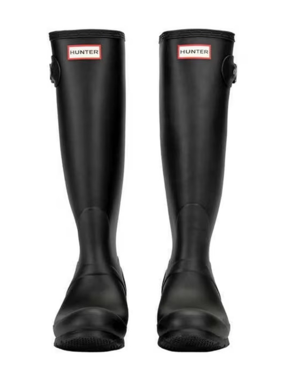 Hunter Matte Black Knee-High Rubber Boots